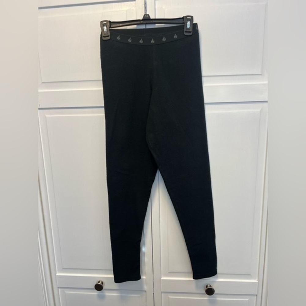 Heat Holders Fleece Base Layer Leggings Size Women's Small Color Black